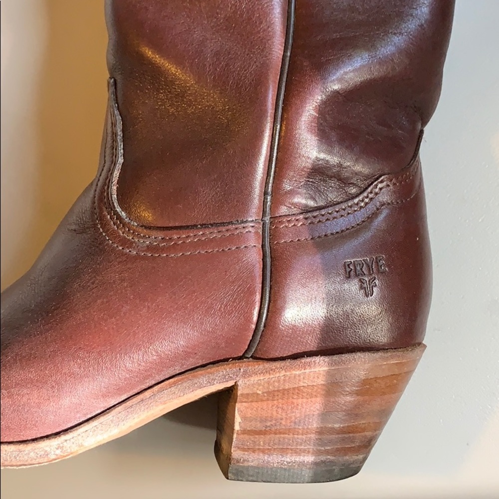 Vintage Frye Pull-On Cowgirl Boots